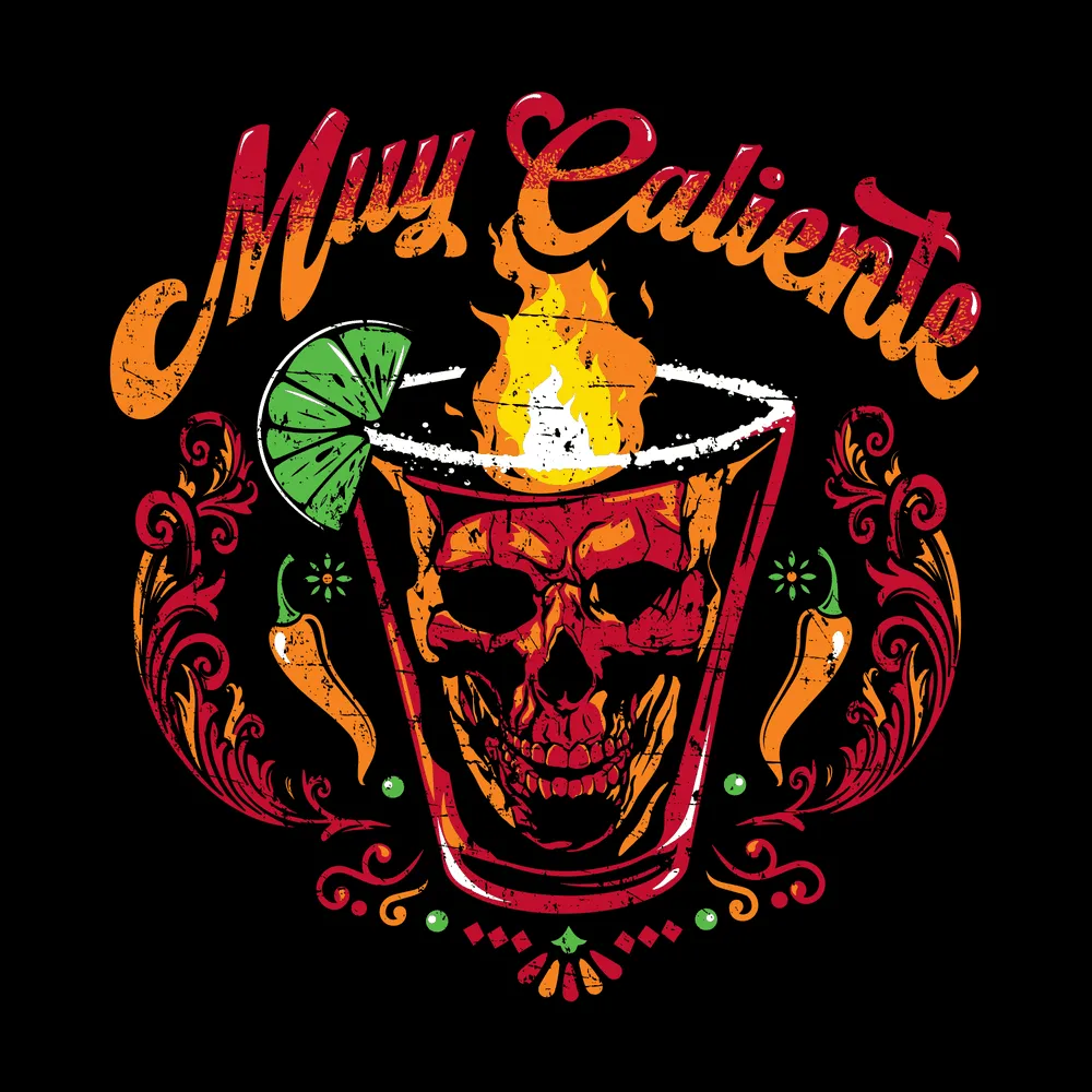 Frauen Muy Caliente lässiges T-Shirt - Schwarz