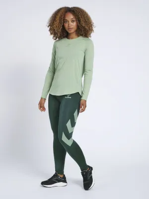 Damen Leggings mit Druck, Dunkelgrün
