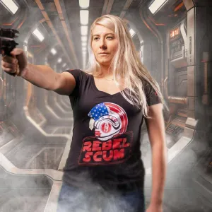 Women's Rebellion Lives V-Ausschnitt - Schwarz