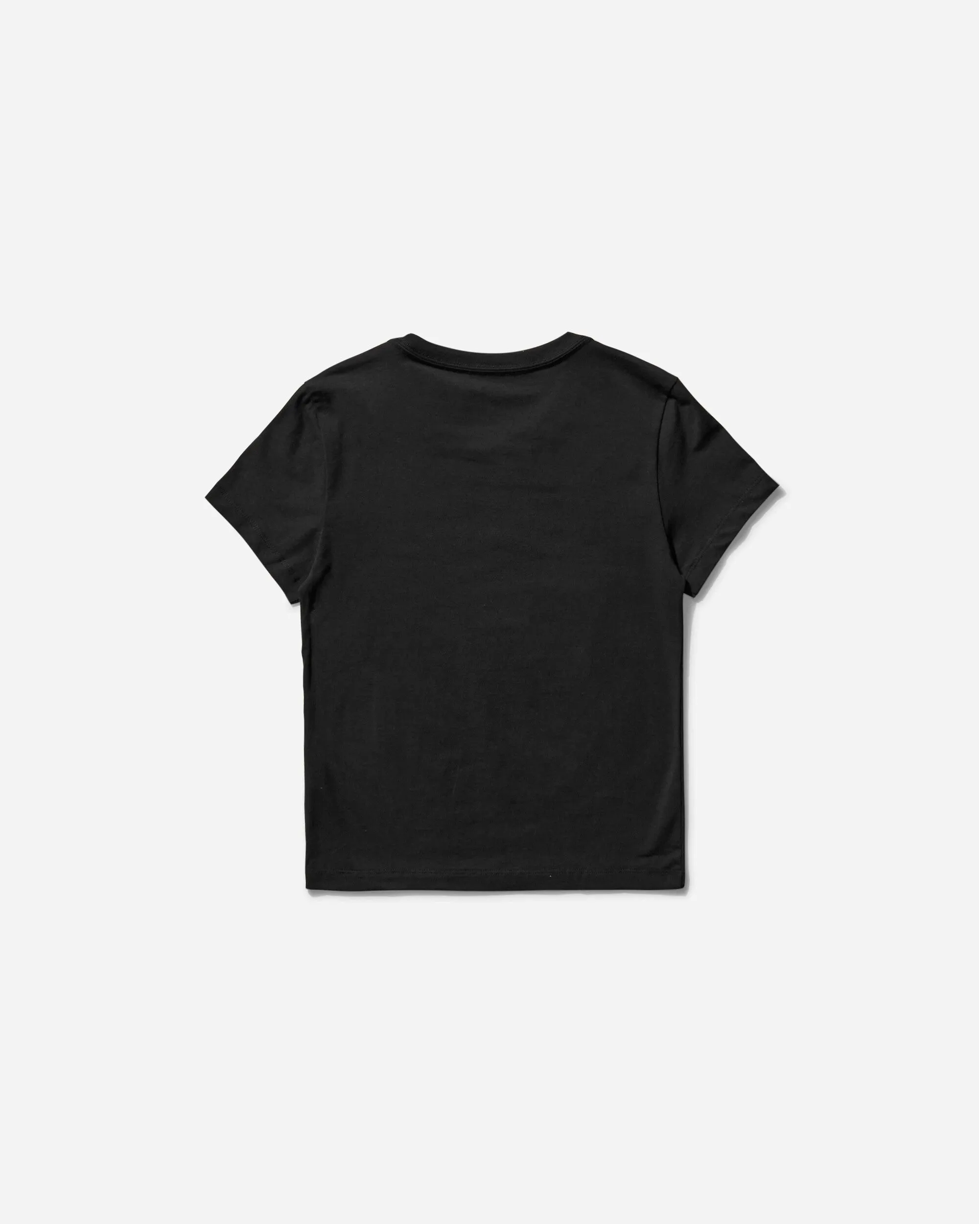 Damen Slim Camo Logo T-Shirt Schwarz