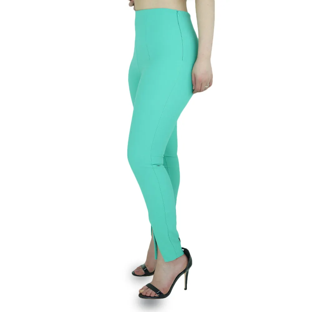 Damen Slim Fit Hose, Grün