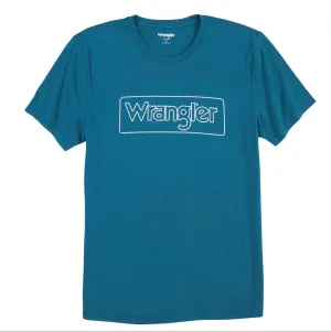 Wrangler® Kurzarm-T-Shirt - Cyan Pepper Heather Wrangler Kleidung